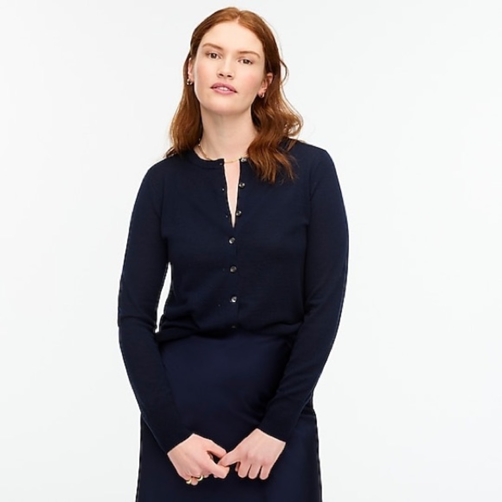 NWT J. Crew Navy Cardigan
